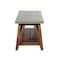 Alaterre Furniture Brookside 40"W Wood with Concrete-Coating Entryway Bench AWBS0470C - alternate 2